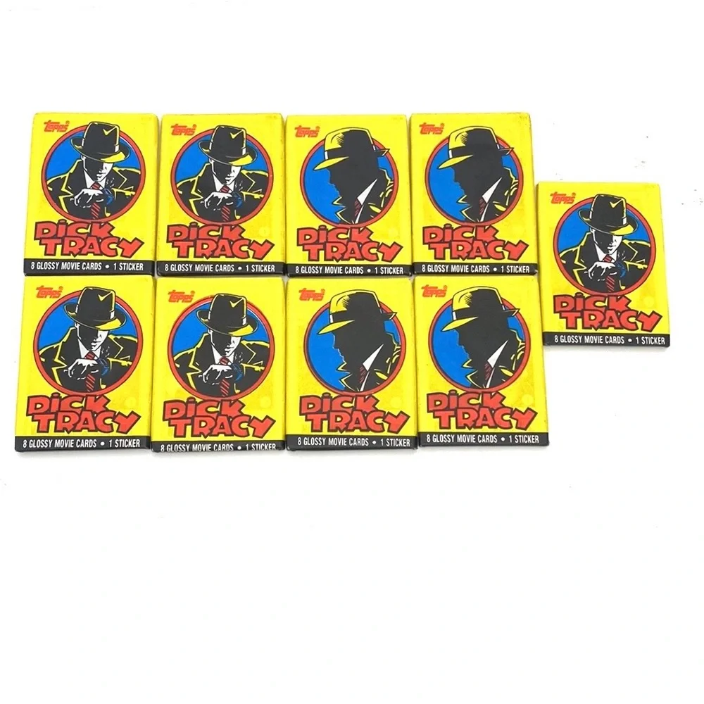 Vintage 1990 Dick Tracy Trading Card Wax Packs Bundle (9 Packs)